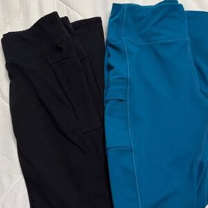 Stylish Kids Leggings in Black and Blue